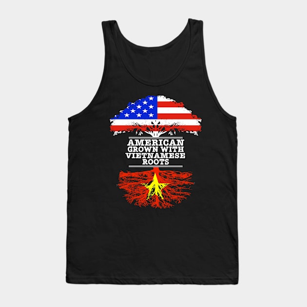 American Grown With Vietnamese Roots - Gift for Vietnamese With Roots From Vietnam Tank Top by Country Flags